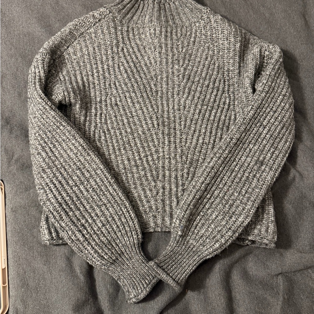 Gray Knitted Sweater